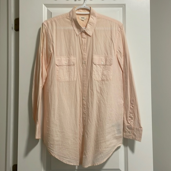 TOMMY Peach Boyfriend Shirt - Picture 1 of 6